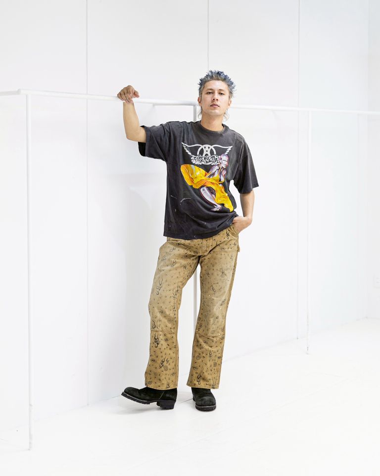 SAINT Mxxxxxx AEROSMITH AS_SS T-SHIRT MARK スタイル！