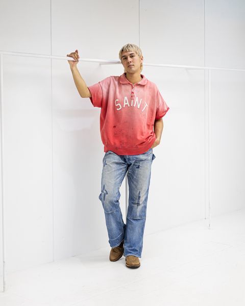 セントマイケル SAINT HALF ZIP SWEAT (RED) 4月11日(土)新作発売！