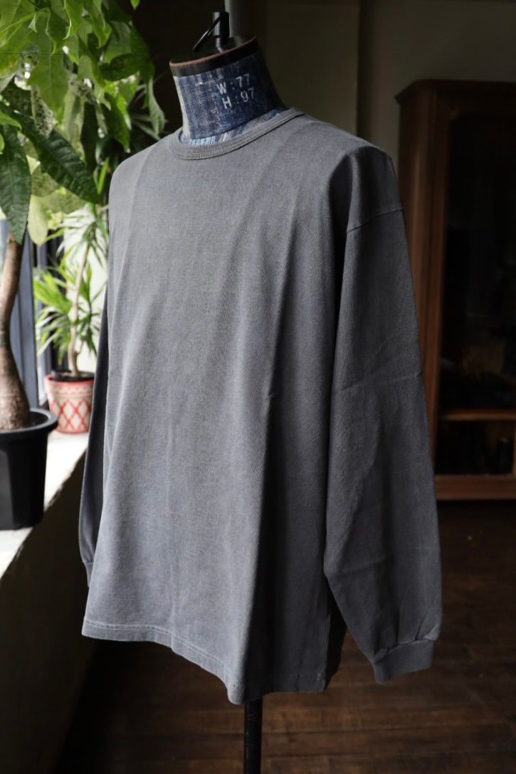 ファウンダ 25AW LONG SLEEVE FADE TEE SHIRT(015FD252013)BLACK⭐︎9月13日(土)新作発売！