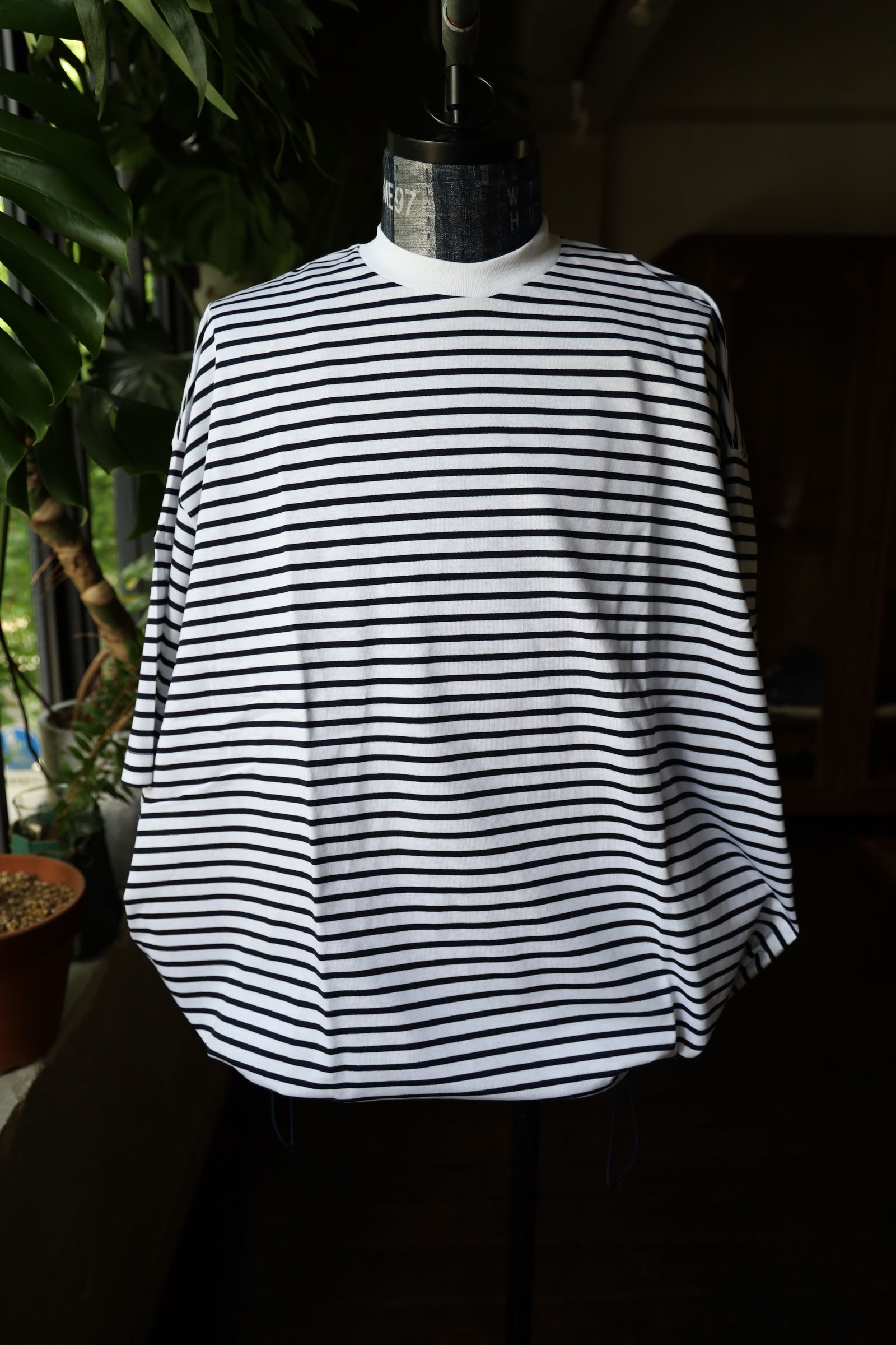 is-ness - イズネス24AW BALLOON STRIPES T SHIRT(31SSSH05-2