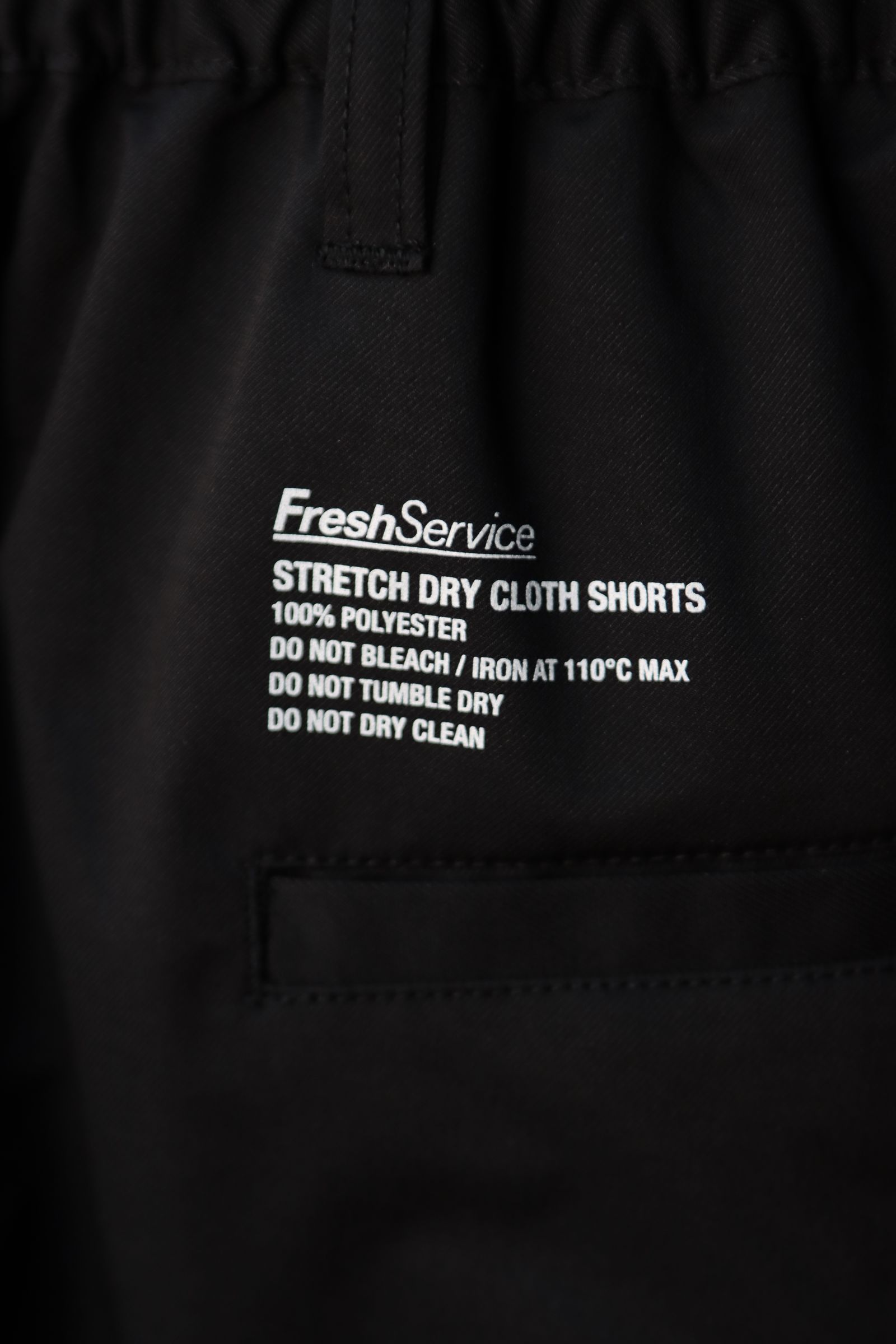 フレッシュサービス  STRETCH DRY CLOTH SHORTS(FSC241-40094)BLACK