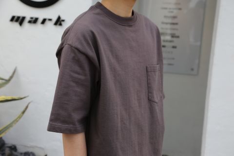 CIOTA スビンコットン10/-度詰め 吊り天竺ポケット付き半袖Tシャツ(CSLM-106M) style. 2021.04.25.