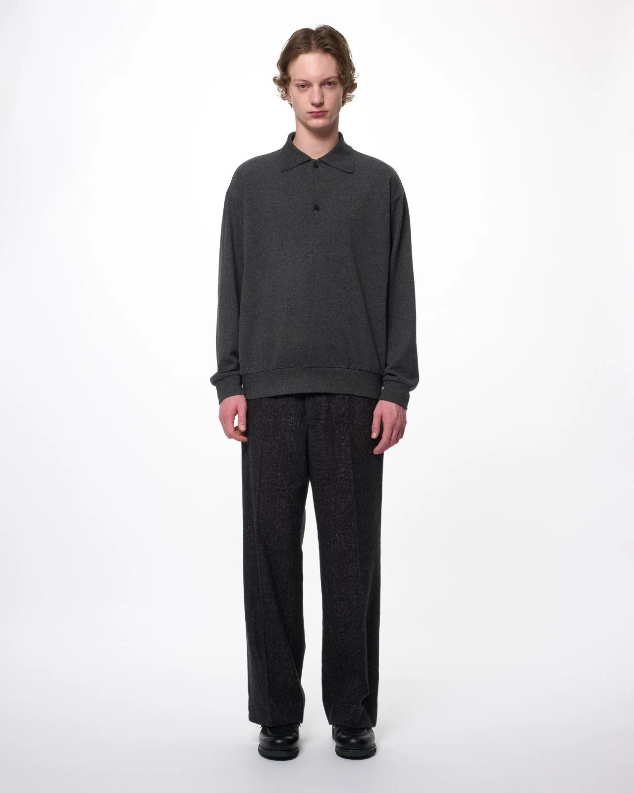 マーカ 26AW SINGLE PLEAT WIDE TROUSERS(M26C19PT01C)HERRINGBONE☆新作発売！
