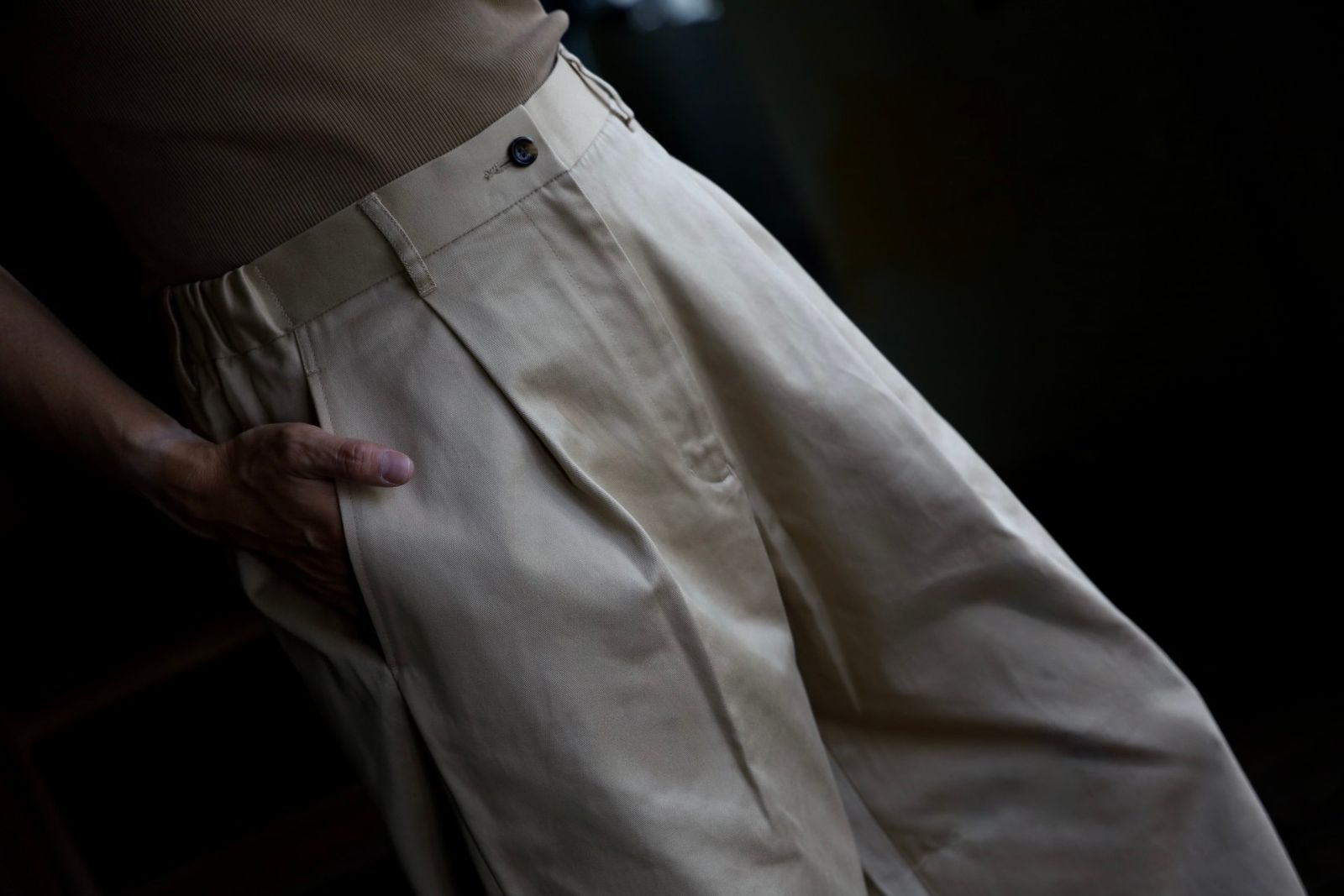 グラフペーパー  25AW Westpoint Chino Wide Straight Trousers(GM253-40150B)BEIGE☆8月16日(土)発売！