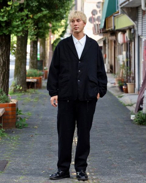COMME des GARCONS HOMME ウールサージ製品縮絨3Bジャケット MARKスタイル
