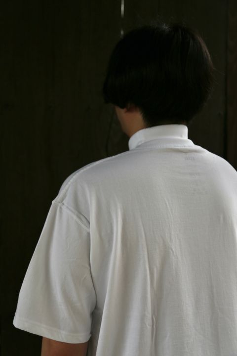 Graphpaper S/S Mock Neck Tee(GU212-70056B) style.2021.5.15.