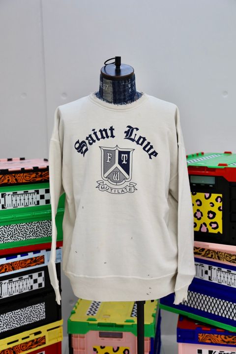セントマイケル  SAINT LOUE CREW NECK SWET(SM-HR1-0000-047)WHITE★10月11日(土)発売！