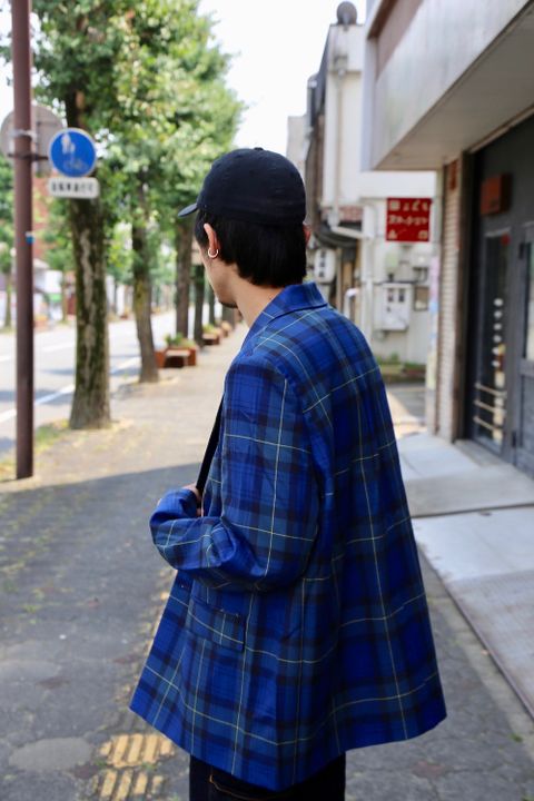 JieDa TARTAN CHECK JACKET "BLUE"Style.2020.8.22.