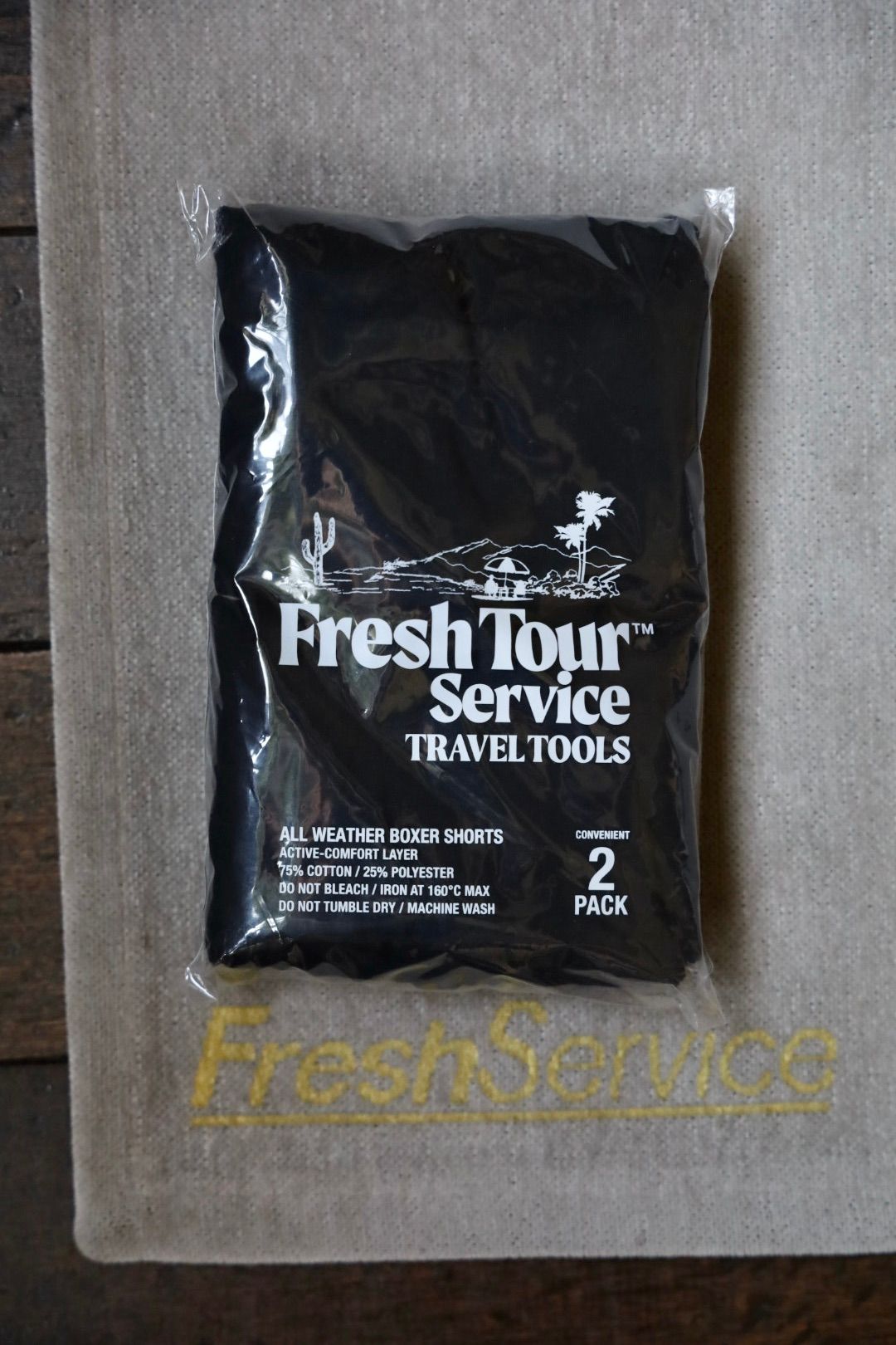 フレッシュサービス 2-PACK ALL WEATHER BOXER SHORTS(FSP253-70206B)BLACK★8月16日(土)発売！