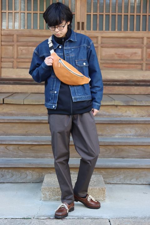 CIOTA 本藍スビンコットン13.5ozデニムGジャン(JKLM-101M-NIDBL-D) style. 2021.10.13.