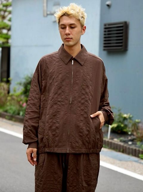 S.F.C 25FW エスエフシー STITCHED NYLON SWING TOP(SFCFW25J04)D.Brown☆9月20日(土)発売！