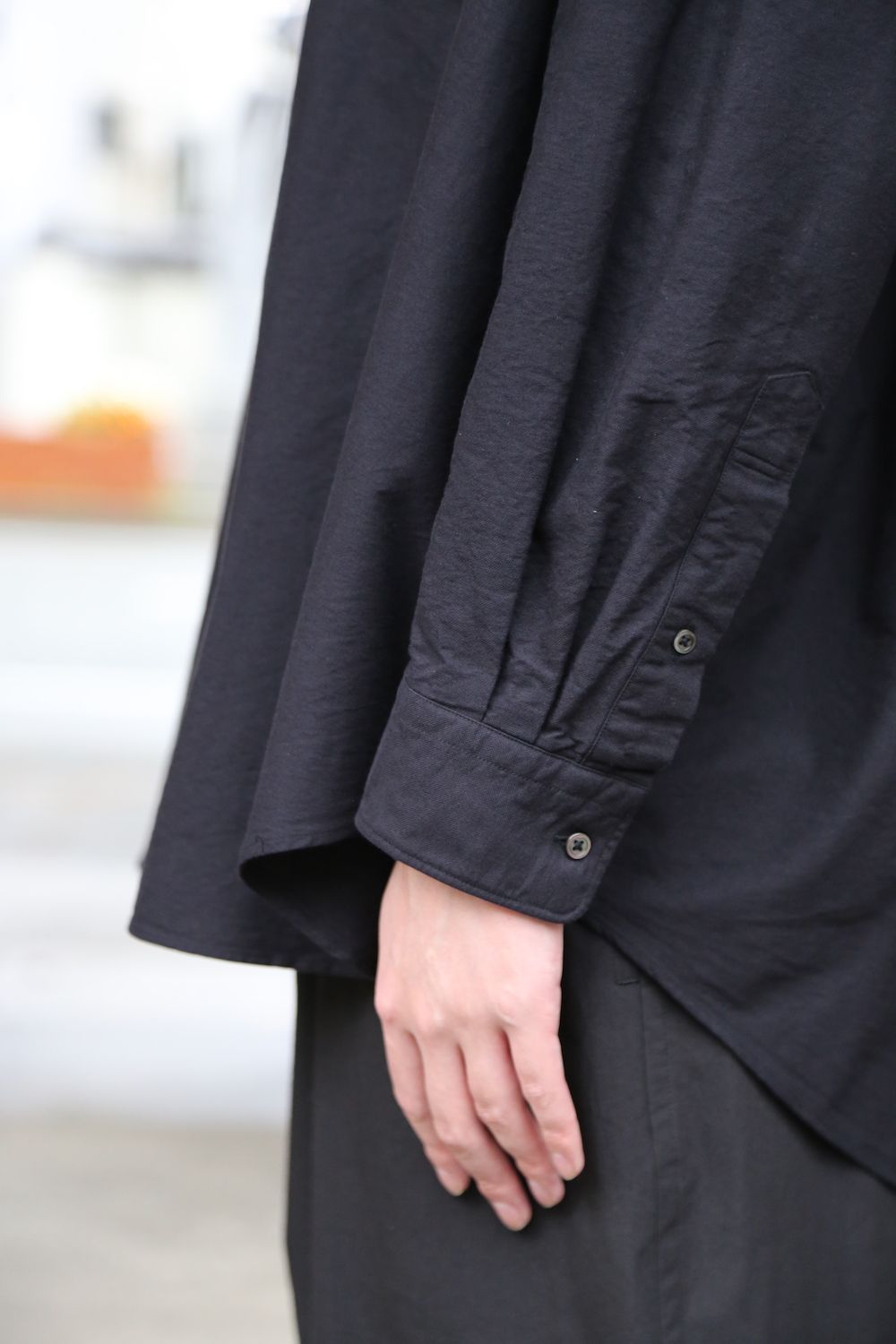 Graphpaper Oxford Oversized Band Collar Shirt style.2021.3.20