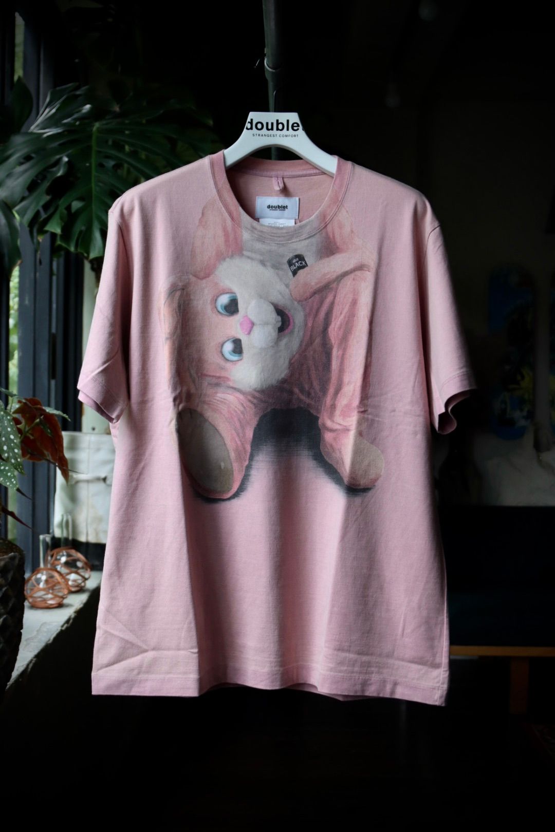 doublet - ダブレット 23AW STUFFED RABBIT DURING T-SHIRT(23AW31CS281) PINK | mark