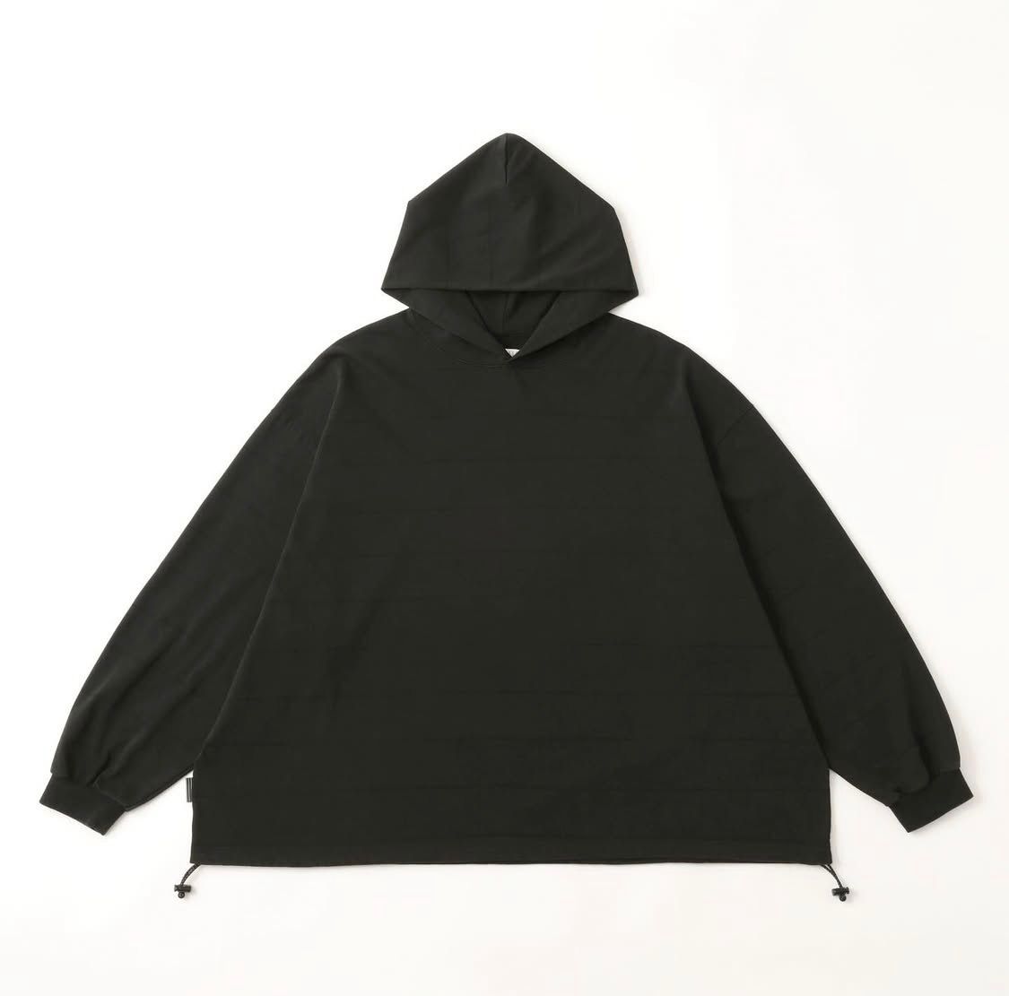 S.F.C 25FW エスエフシー SIDE STRIPE HOODY LS TEE (DISCHARGED) (SFCFW25CS07)Black☆10月25日(土)発売！