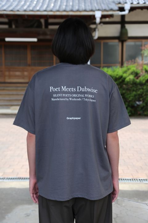Graphpaper POET MEETS DUBWISE for Graphpaper Oversized Tee “WORDS AND SILENCE” style.2021.4.17.