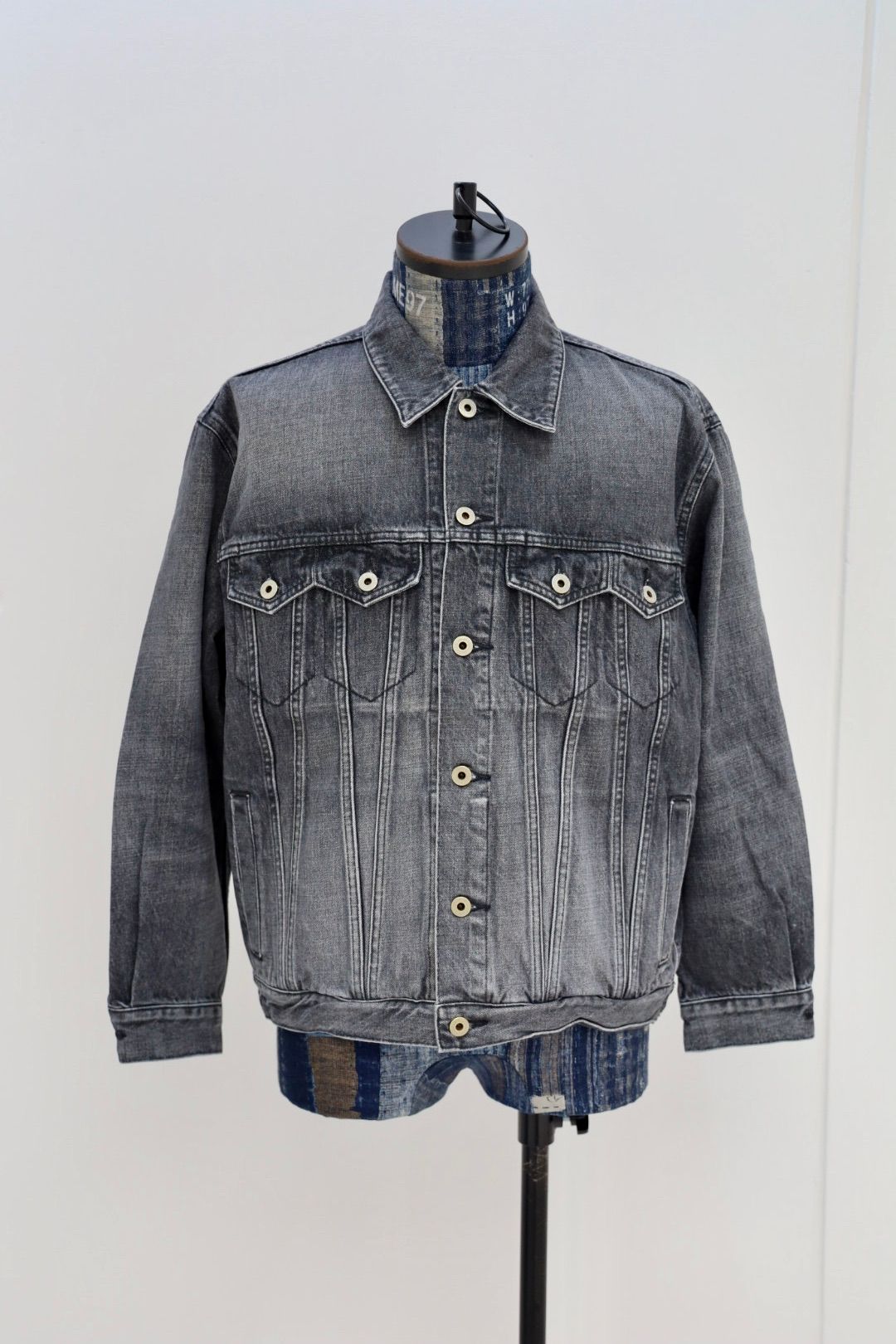 ファンダメンタル デニムジャケット THIRD THIRD JACKET 3YR WASH(FA25JK33U-BK)BLACK