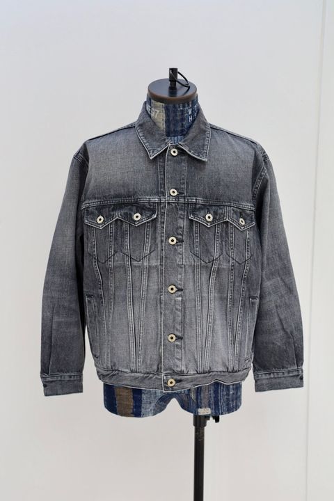 ファンダメンタル デニムジャケット THIRD THIRD JACKET 3YR WASH(FA25JK33U-BK)BLACK
