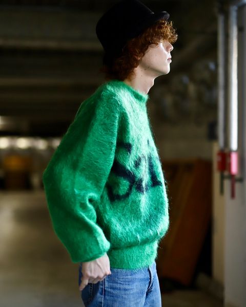 ©SAINT Mxxxxxx セントマイケル 23AW SAINT CREW NECK KNITスタイル