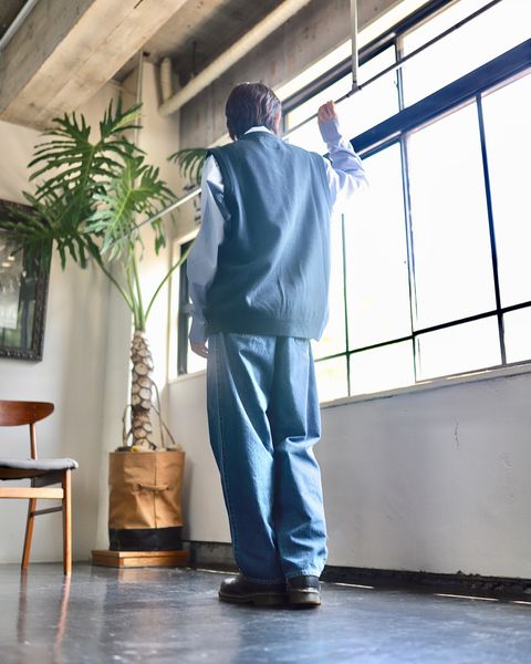 SEDAN ALL-PURPOSE セダンオールパーパス 23AW TECH LOGO KNIT VESTスタイル