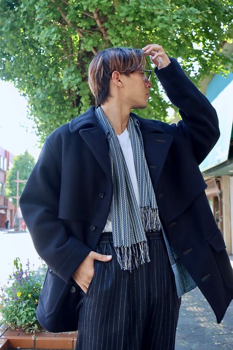 A.PRESSE U.S.ARMY Mackinaw Coatスタイル
