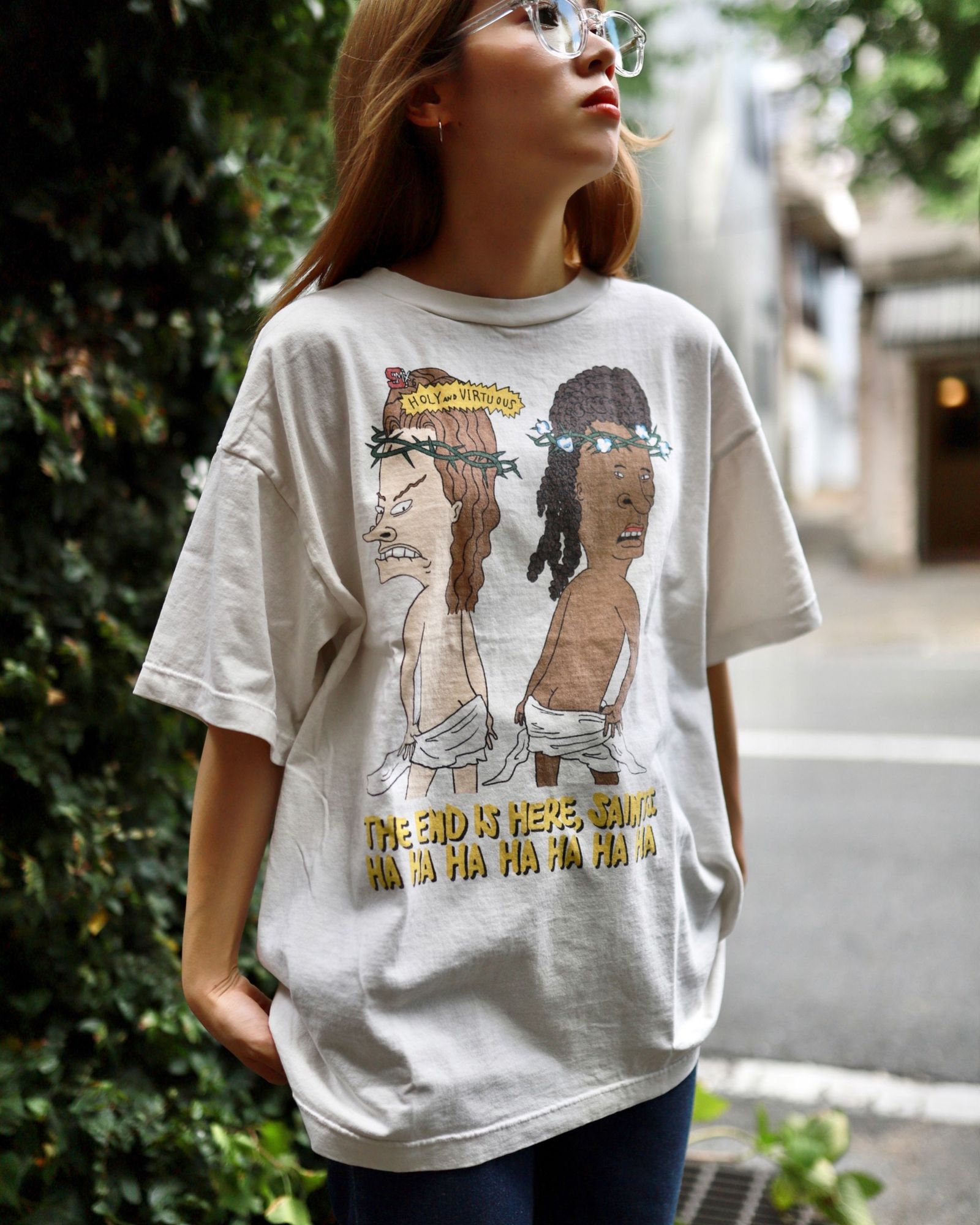 SAINT M×××××× DENIMTEARS HLY&VIRTS TEE-