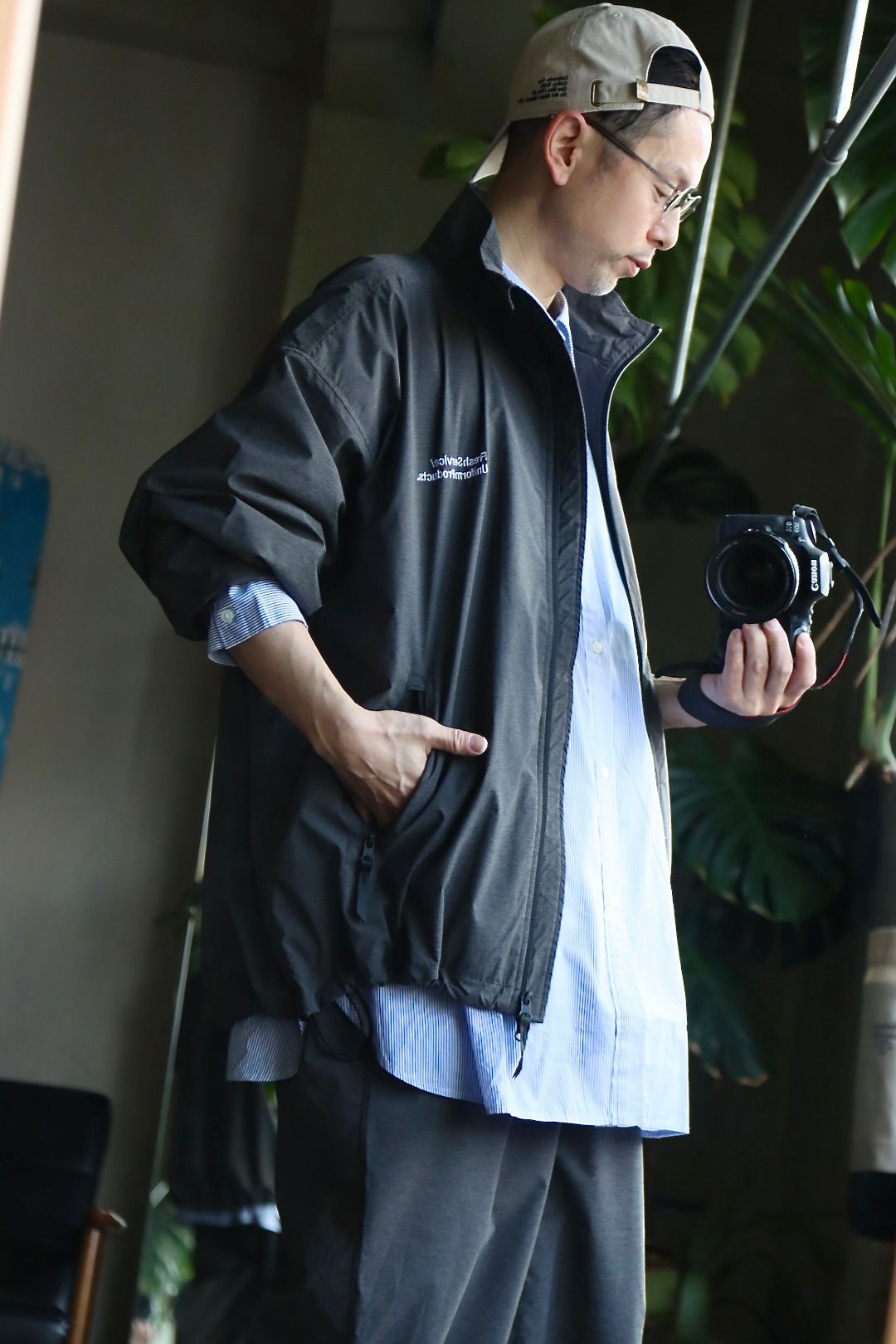 FreshService CORPORATE STRIPE REGULAR COLLAR SHIRTスタイル