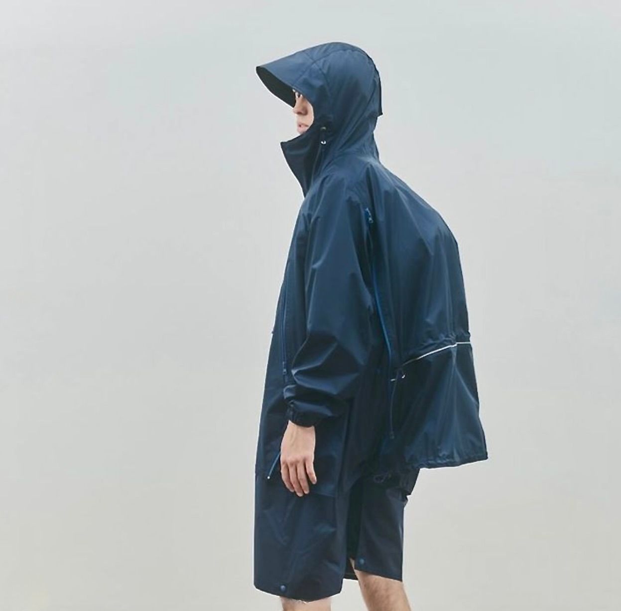 is-ness イズネス24SS 3-LAYER TRANSFORMABLE JACKET(1006SSJK01)NAVY