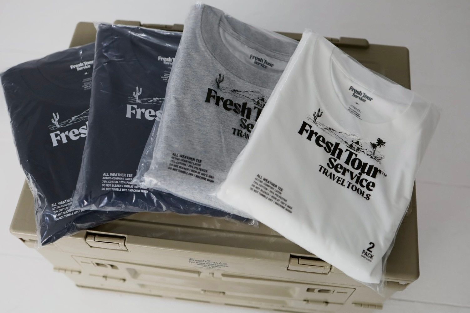 フレッシュサービス 2-PACK ALL WEATHER TEE(FSP261-70061)NAVY☆1月17日(土)発売！