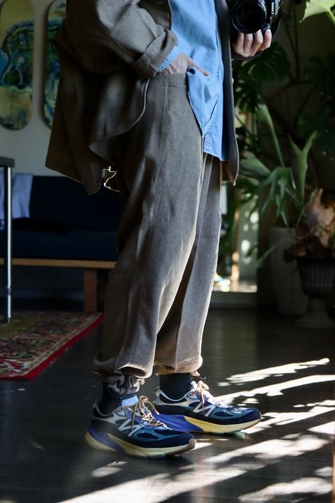 S.F.C 23FW TAILORED SHIRT JACKET"BEIGE"スタイル