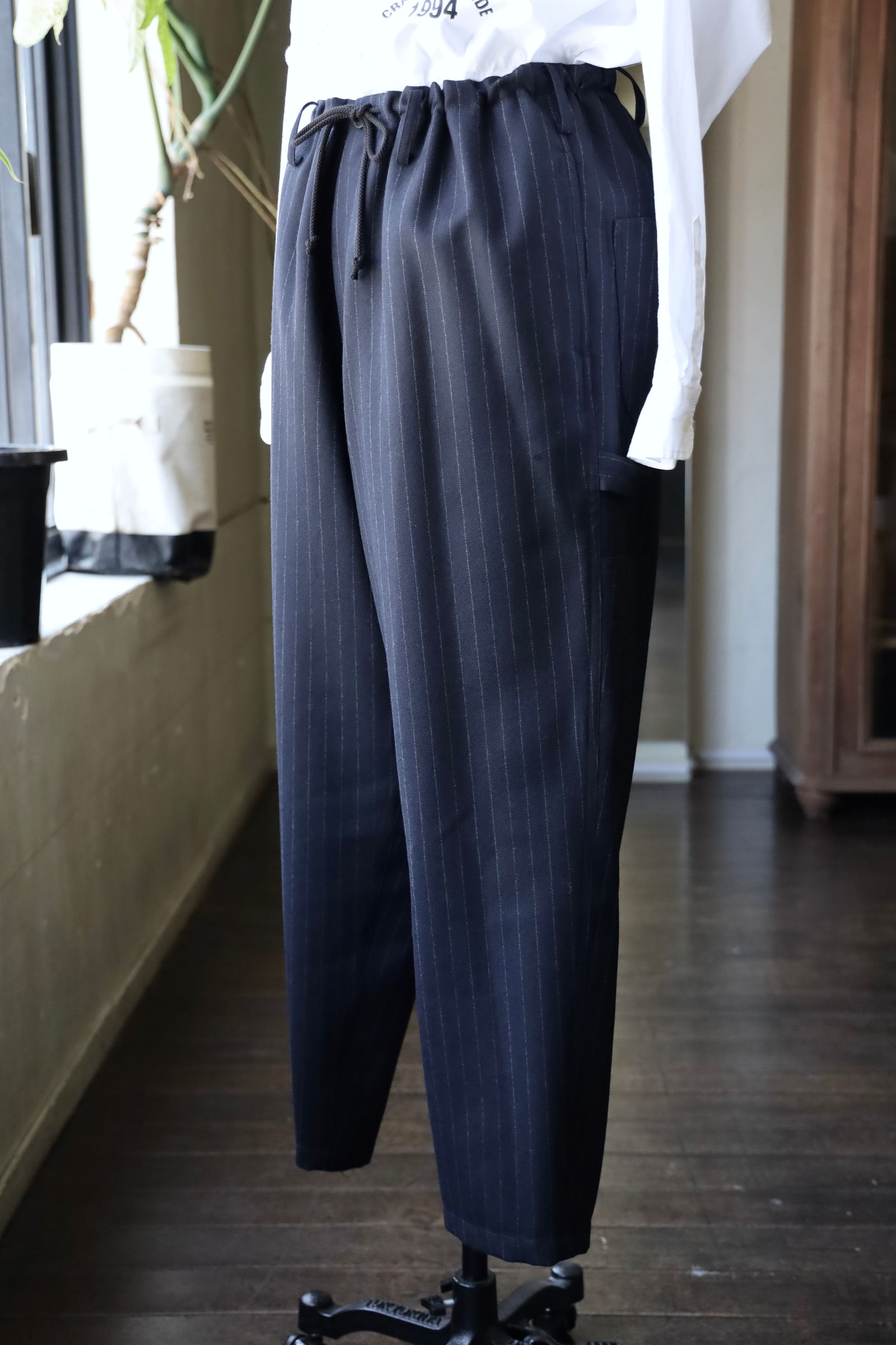 ワイズフォーメンY's for men 25AW STRIPED SERGE PAINTER PANTS (ML-P01-107)NAVY☆6月6日(金)新作発売！