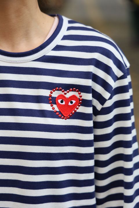 PLAY COMME des GARCONS 新作METALSTONEボーダーTシャツ style.2024.12.6