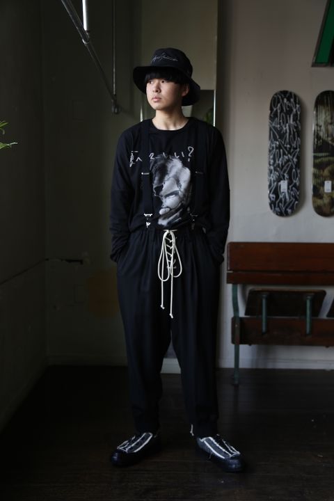 Yohji Yamamoto W-ヒモ開きレースアップパンツ(HD-P56-100) style 2021.01.20.