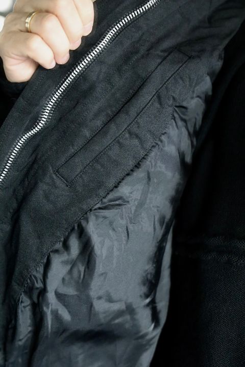 COMME des GARCONS HOMME エステルサージ製品染めブルゾンスタイル.2025.9.5.