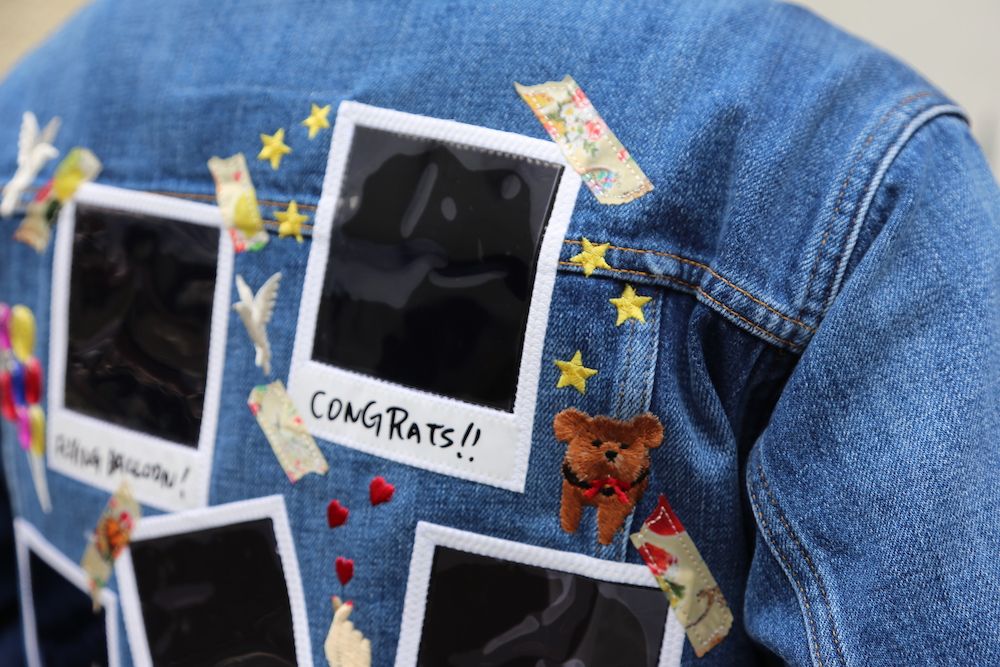 doublet MEMORIAL POLAROID DENIM JACKET(21SS06BL115) style. 2021.04.28.