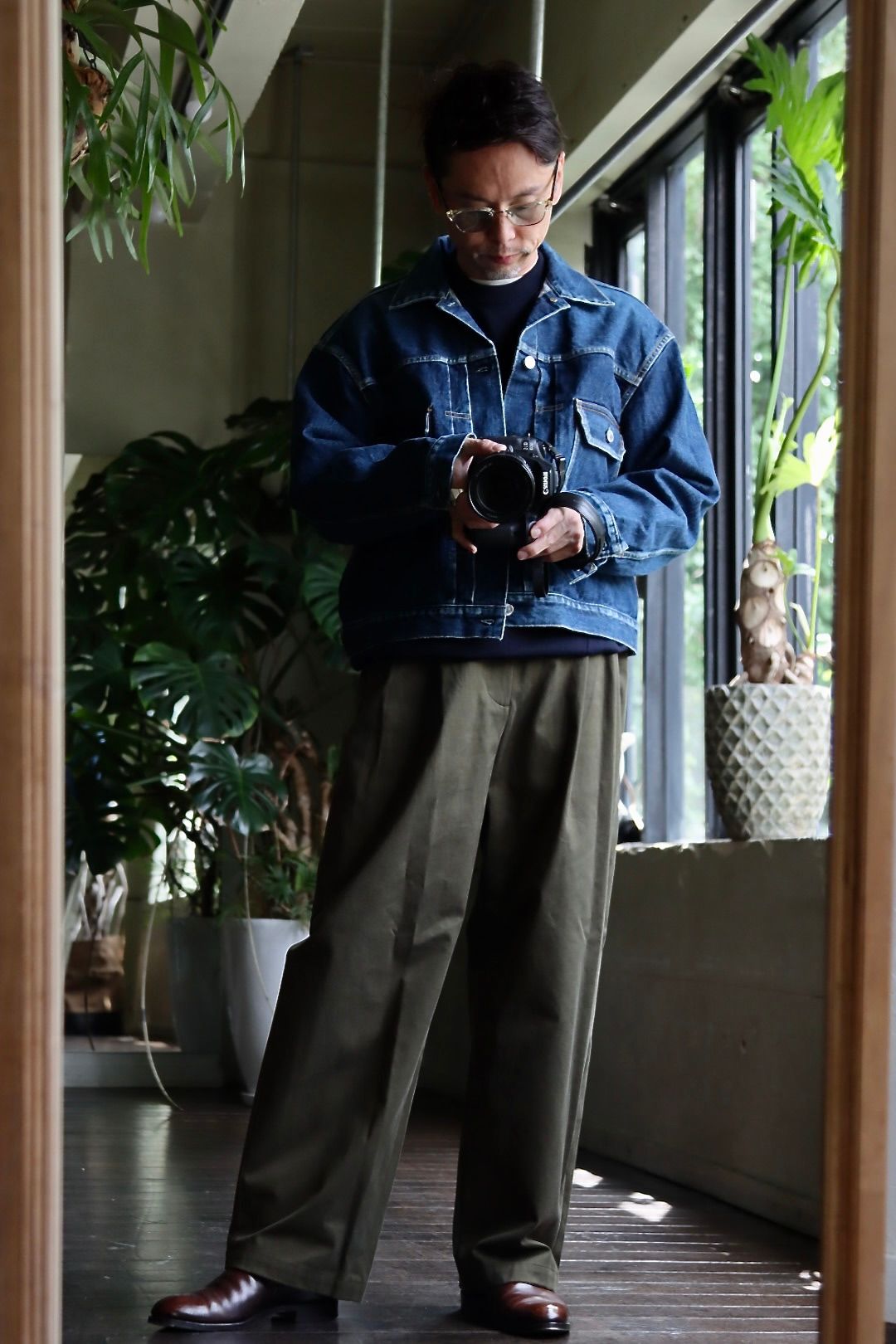 A.PRESSE アプレッセ 22AW Chino Trousers OLIVE - チノパン