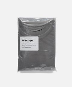 グラフペーパー パックTシャツ 2-Pack Crew Neck Tee(GRAY)