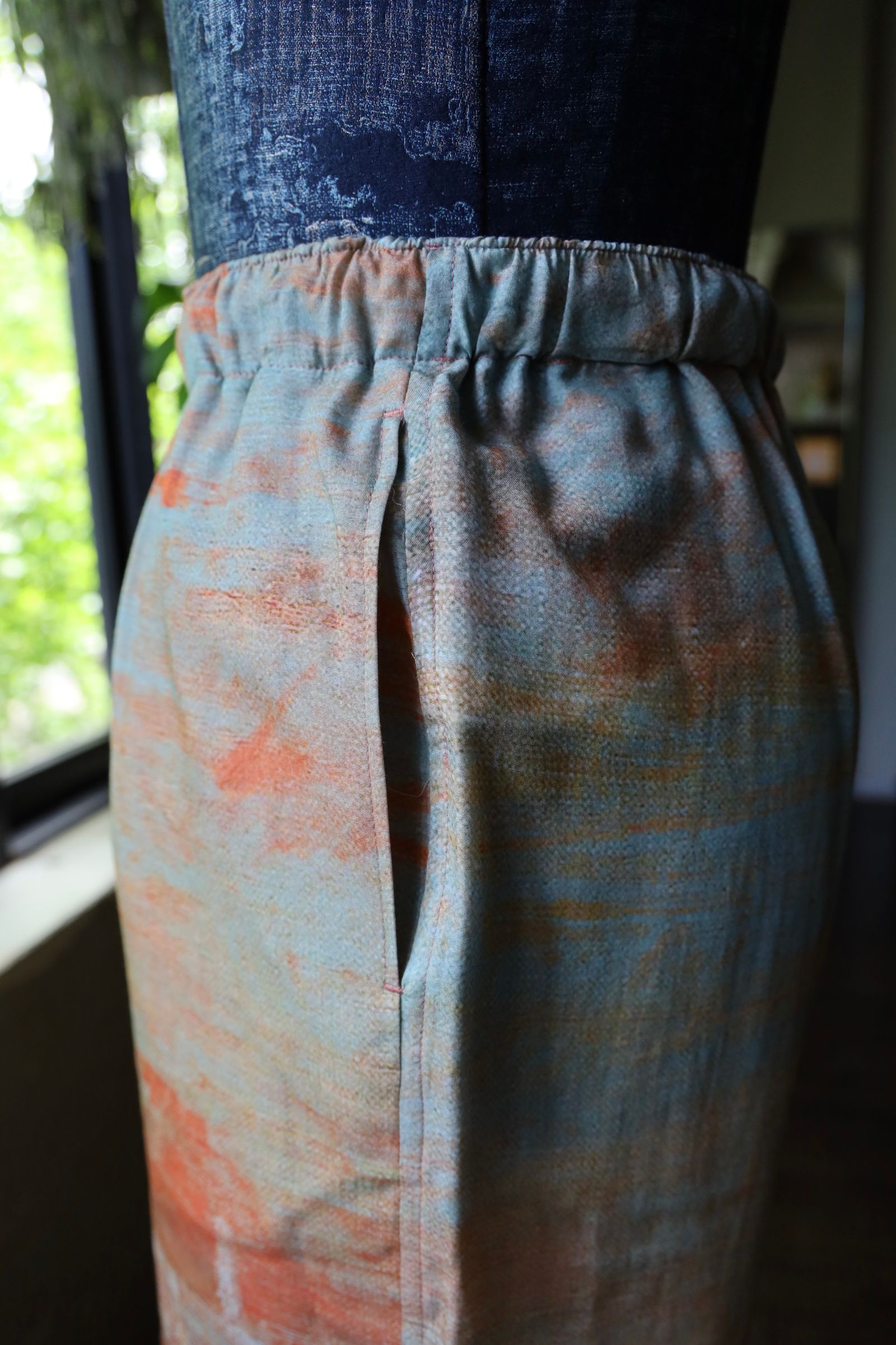 ヨーク24SS LANDSCAPE PRINTED EASY SHORTS(YK24SS0711P)ORANGE☆5月3日(金)発売！