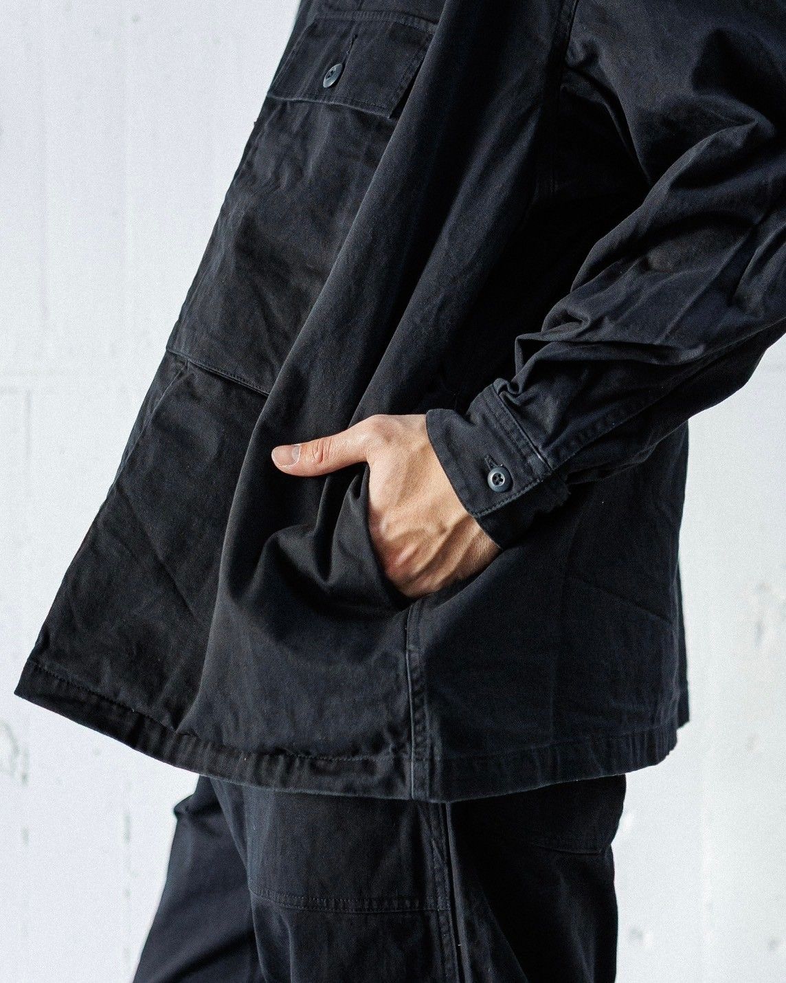 フレッシュサービス UTILITY FATIGUE SHIRT(FSC251-20138)NAVY