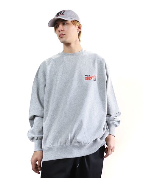 FreshService 24SS CORPORATE PRINTED CREW NECK SWEAT"All Day All Night" style 2024.3.8