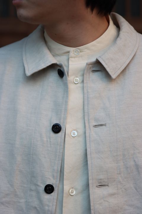 Ets.MATERIAUX  22SS French coveralls"OFF WHITE"style