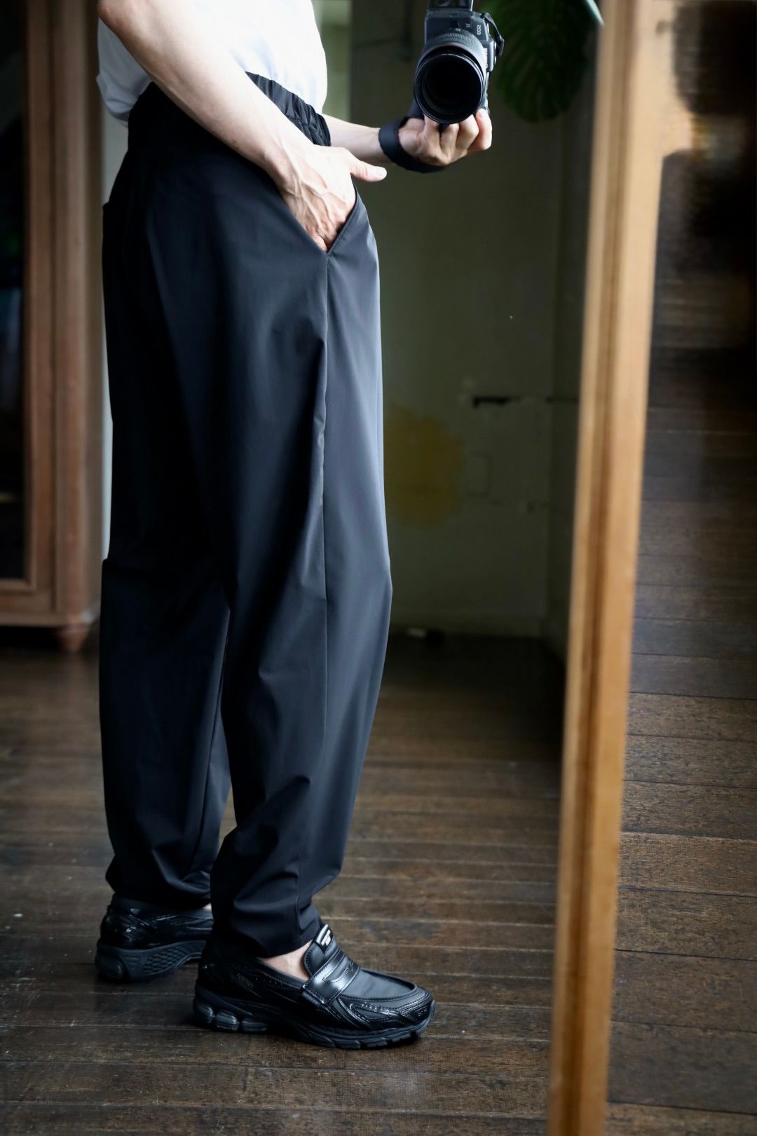 グラフペーパー 25 SUMMER Flex Tricot Chef Pants(GM252-40039)BLACK