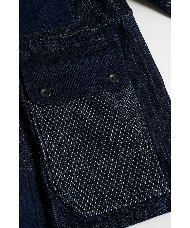 ファンダメンタル デニムシャツ COVERALL JACKET RINSE(FA25JK31R)INDIGO☆新作発売！