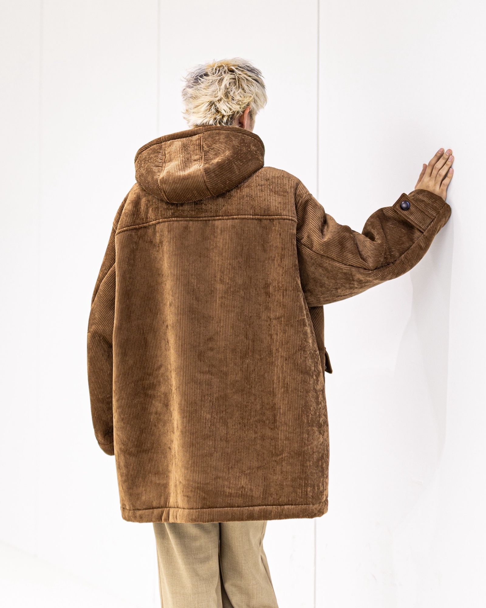 フレッシュサービス SHERPA CORDUROY DUFFLE COAT(FSC254-10064)BROWN