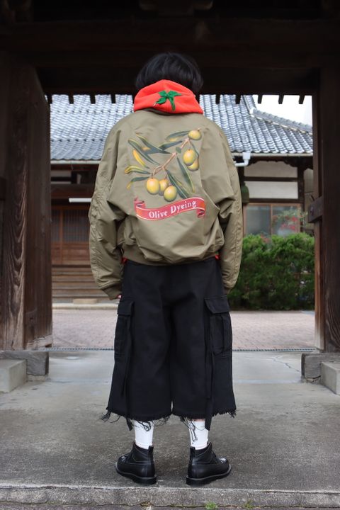 doublet VEGETABLE DYED MA-1(22SS13BL132) style.2022.1.15