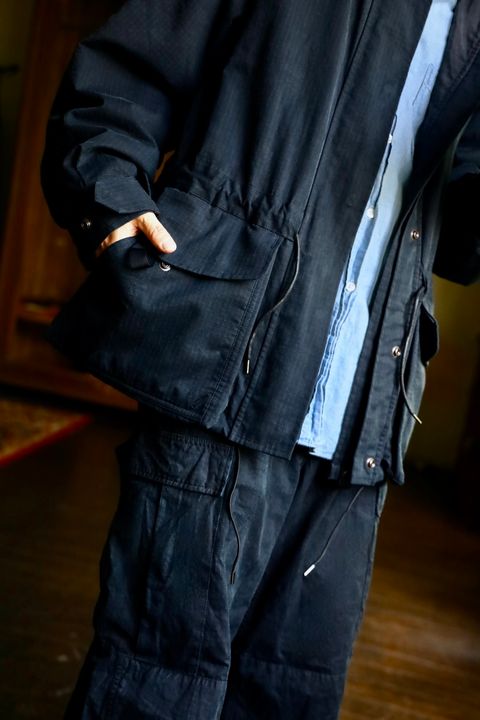 A.PRESSE Silk Ripstop Royal Canadian Air Force Jacketスタイル.2024.8.24.