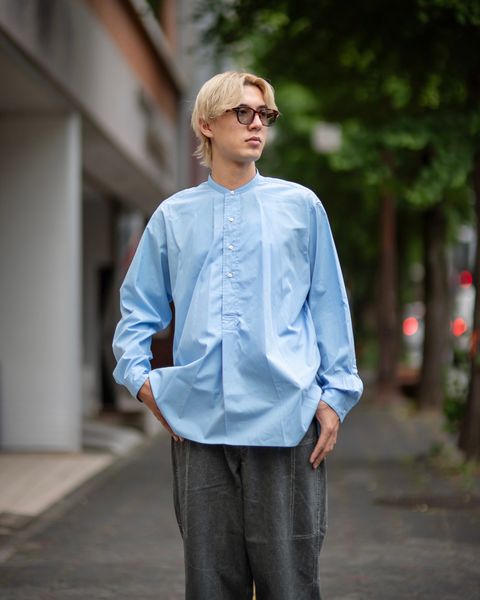 アプレッセ Pullover Shirt(24AAP-02-05H)SAX