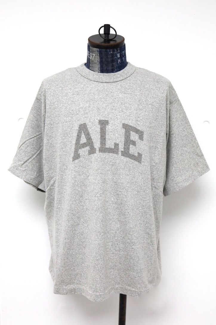 blurhms ROOTSTOCK ブラームスルーツストック 26SS ALE-Y 88/12 Print Tee WIDE(bROOTS25S36S26A)HEATHER GREY x FADE GREY☆4月17日(金)新作発売！