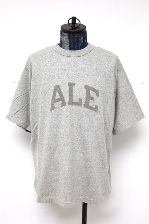 blurhms ROOTSTOCK ブラームスルーツストック 26SS ALE-Y 88/12 Print Tee WIDE(bROOTS25S36S26A)HEATHER GREY x FADE GREY☆4月17日(金)新作発売！
