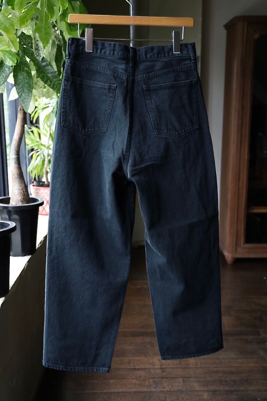 アプレッセ 2025 STYLE2 Black Washed Wide Denim Pants(25AAP-04-18)BLACK☆9月13日(土)発売！
