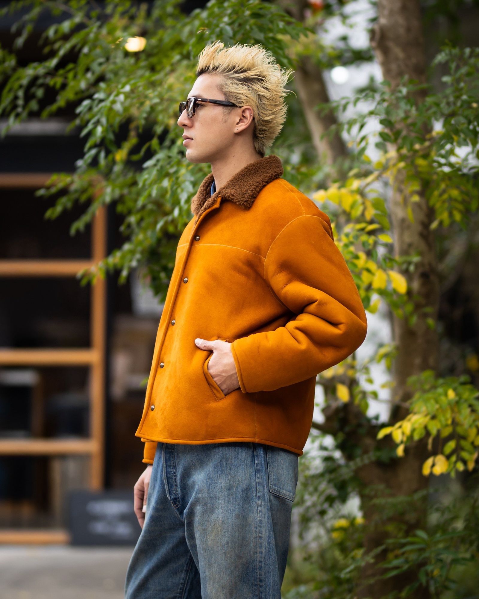 アプレッセ 2026 STYLE1 Vintage Mouton Jacket(26SAP-01-09)CAMEL☆11月29日(土)発売！